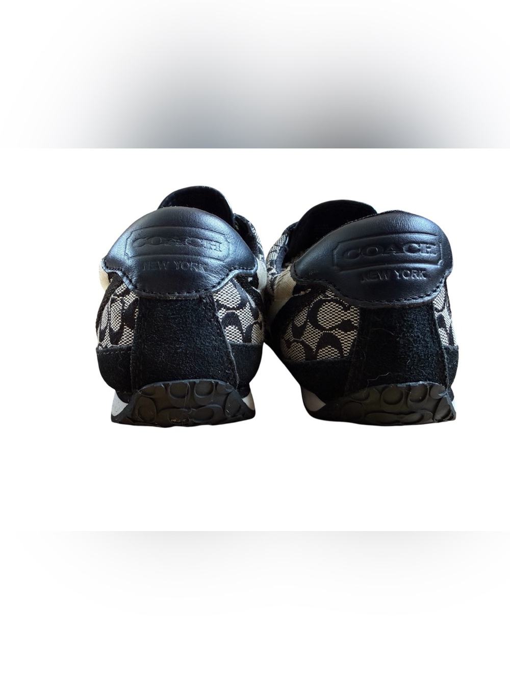 Coach Marabelle Signature Jacquard Sneakers Black Gray Women’s 6.5 - Picture 7 of 14